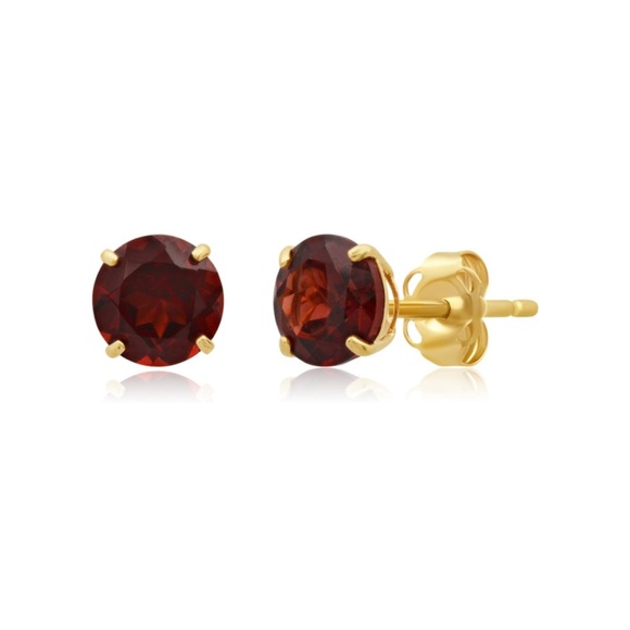 14k Solid Gold 1.5cttw Gemstone Solitaire Earrings - Picture 2 of 14